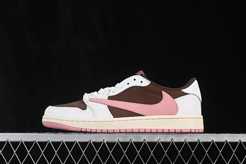 All categories Air Jordan Jordan series basketball shoes Air Jordan 1 Low ZG version Travis Scott x Air Jordan 1 Low OG AJ1 Joe 1 undercut low top full head layer DZ4137-206